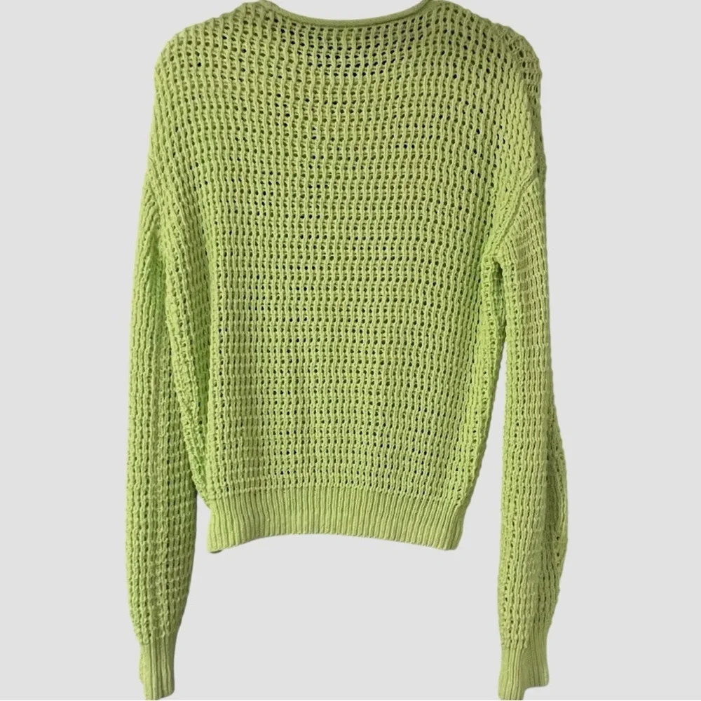 A.L.C. Laney Open Knit Crochet Balloon Sleeve Pullover Sweater — XS - Picture 5 of 11